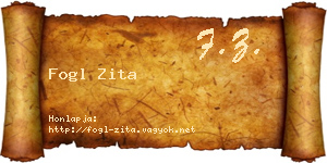 Fogl Zita névjegykártya